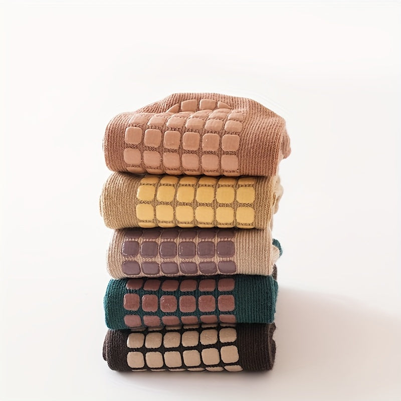 Schattige Anti-slip Sokken | Comfortabele & Veilige Katoenen Floorsokken voor Peuters