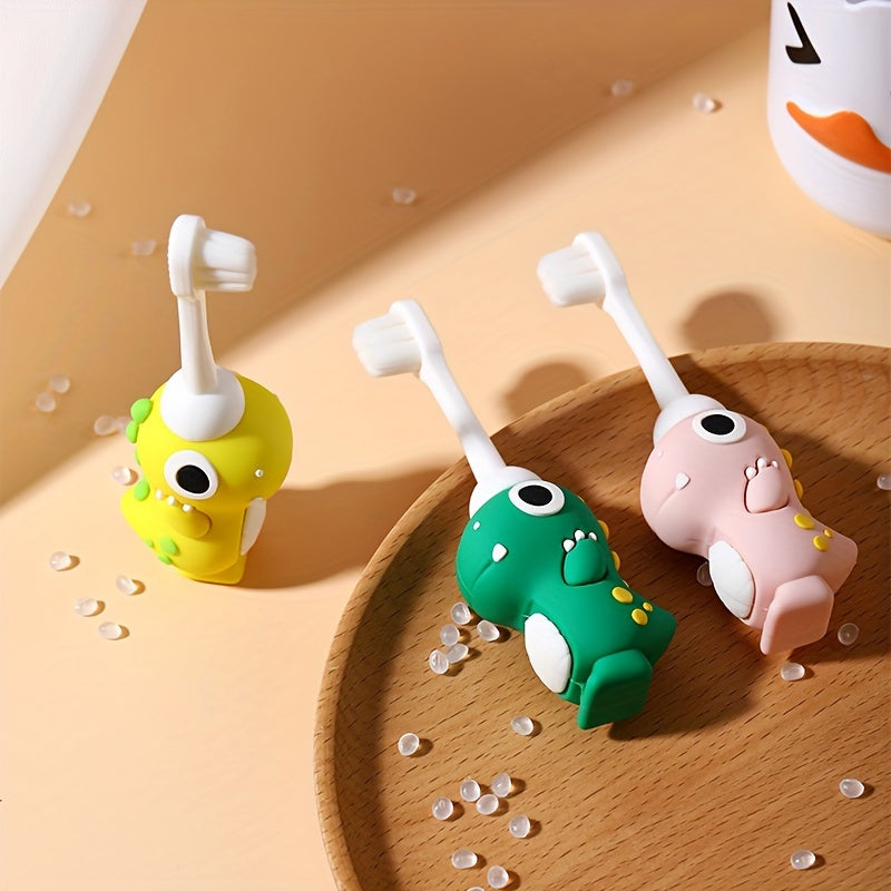 Dino Tandenborstel | Zachte Borstels, Makkelijk Schoon | Verzorgingsaccessoire | Voor Peuters (3-6 Jaar)