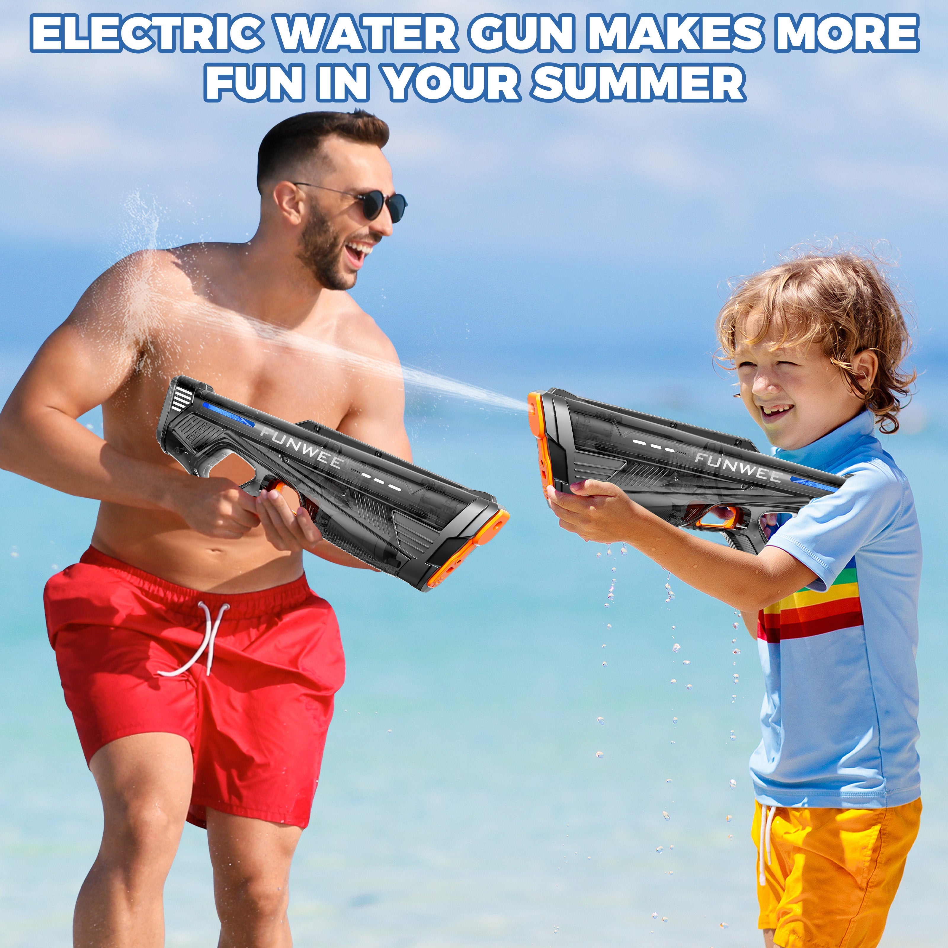 Elektrische Waterpistool Set | 2 Stuks voor Kinderen & Volwassenen