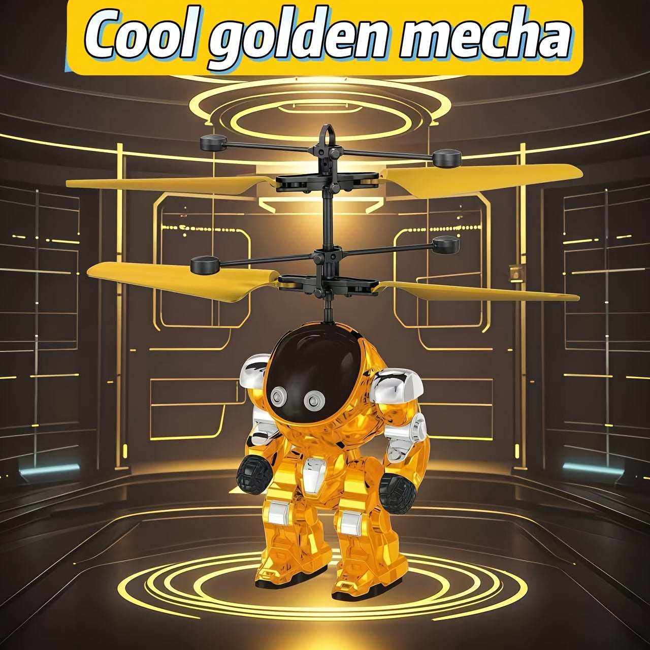 Inductie Mecha Vliegende Helikopter | LED Sensor Drone voor Kinderen