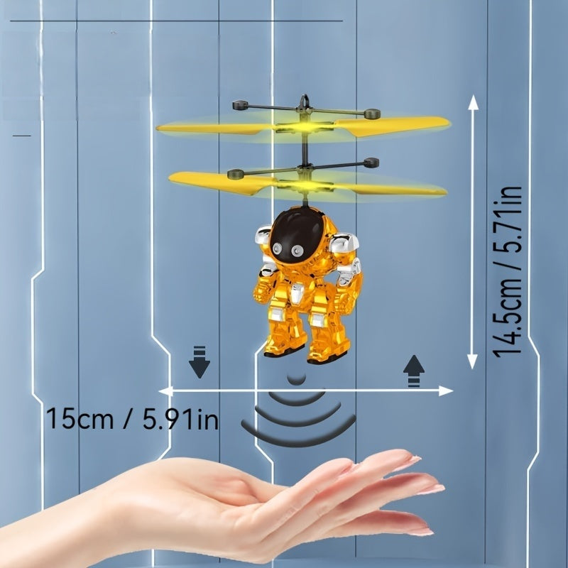 Inductie Mecha Vliegende Helikopter | LED Sensor Drone voor Kinderen