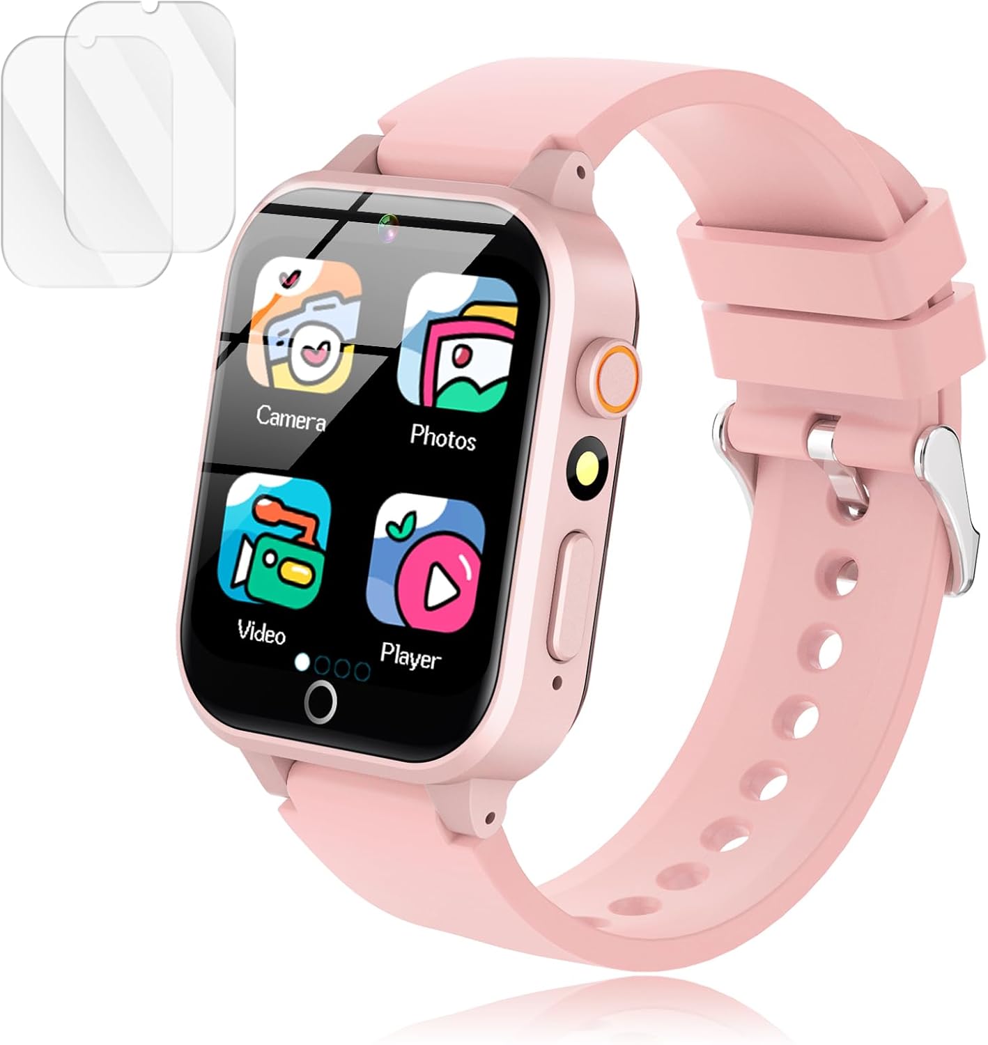 Slim Horloge voor Kinderen 26 puzzelspellen, touchscreen, HD-camera en wekker | Interactief speelgoed voor kinderen van 4-12 jaar