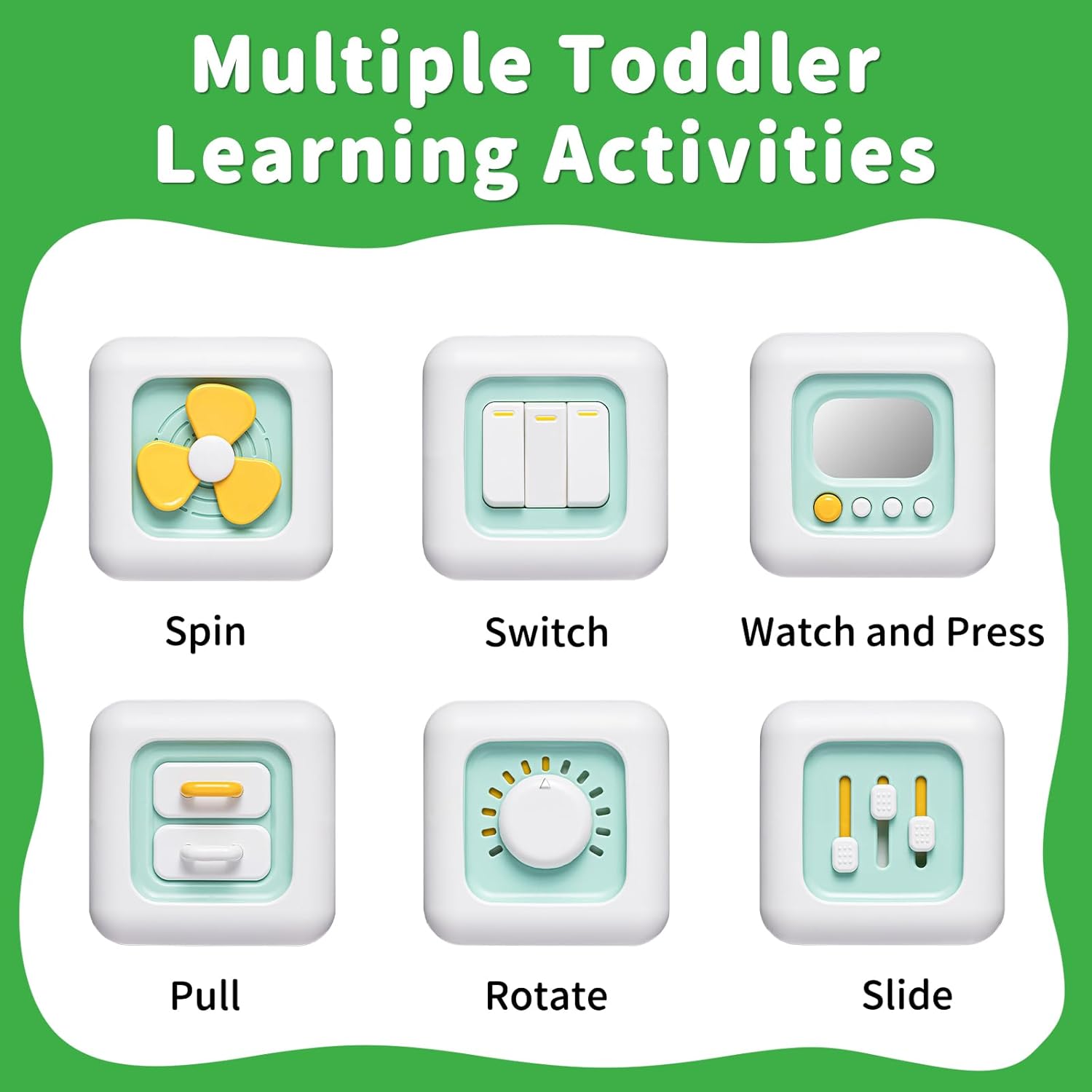 Montessori Sensorische Kubus 1+ Jaar | Educatief Speelgoed voor Motorische Ontwikkeling | Reiscadeau voor Kinderen