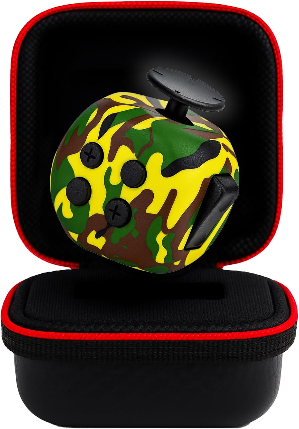 Fube Fidget Cube – 6-zijdige Anti-Stress Kubus met Etui, Kinderen & Volwassenen