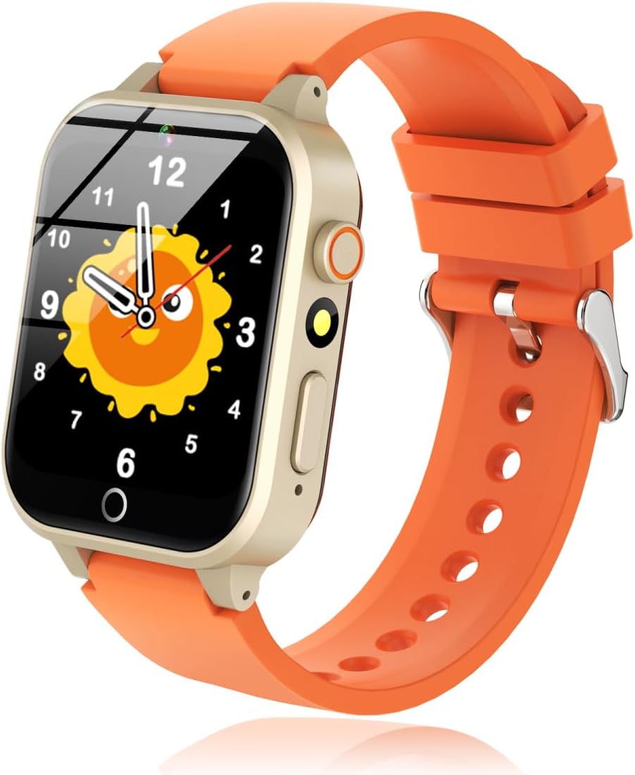 Slim Horloge voor Kinderen 26 puzzelspellen, touchscreen, HD-camera en wekker | Interactief speelgoed voor kinderen van 4-12 jaar