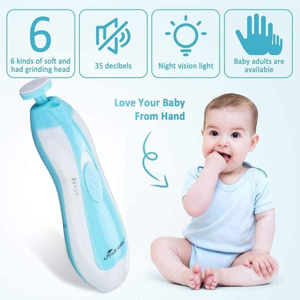 Elektrische baby nageltrimmer | 6-in-1 nagelvijl & manicure set voor baby en volwassenen