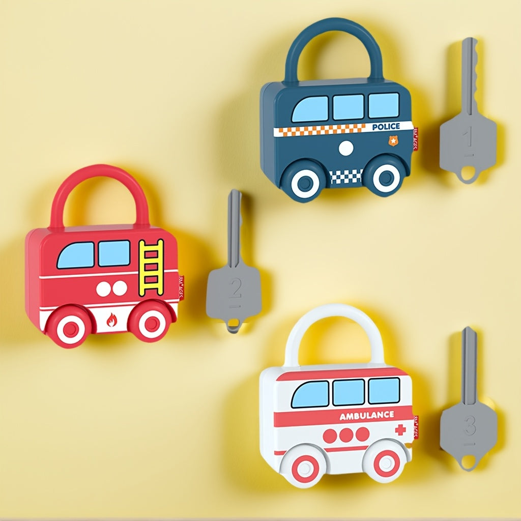 Interactieve trein sloten - educatief speelgoed voor fijne motoriek 3+ jaar