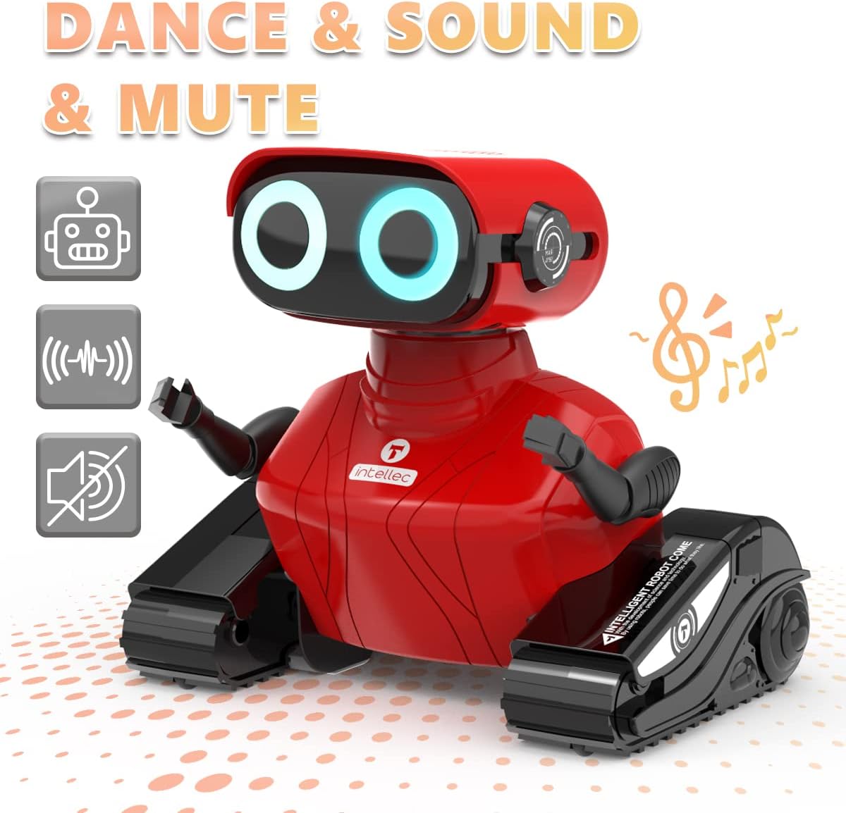 RC robot speelgoed | afstandsbediening LED ogen muziek & dans cadeau 3+ jaar