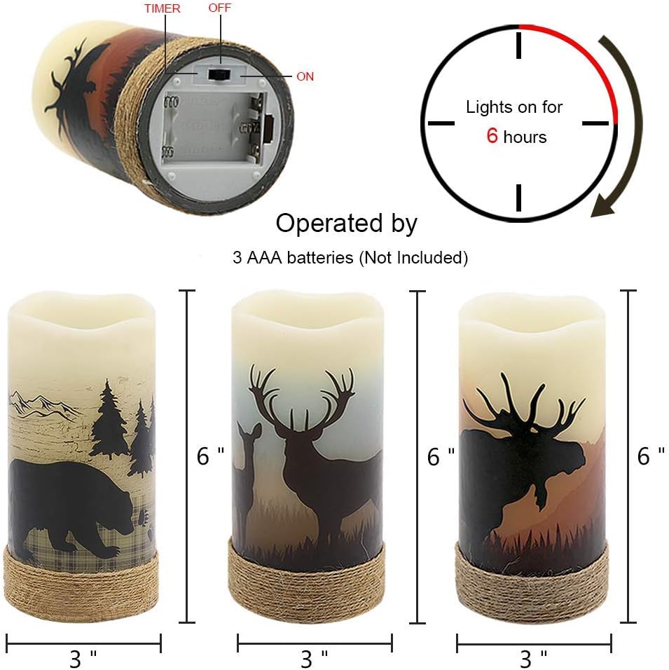 6 stuks LED kaarsen met afstandsbediening | Halloween decoratie zonder vlam
