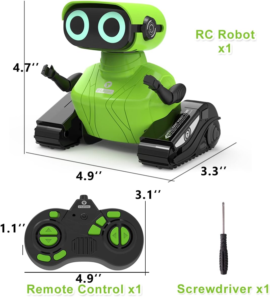 RC robot speelgoed | afstandsbediening LED ogen muziek & dans cadeau 3+ jaar