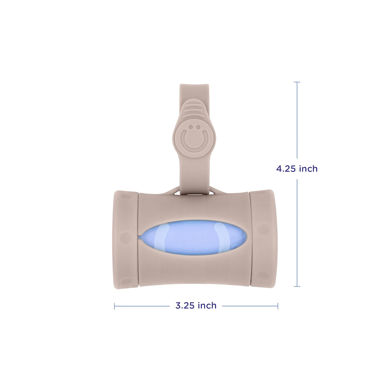 Opvouwbare Zakdispenser voor Baby | Handige Accessoire voor Diaper Bag | Lavender Geurige Zakjes | Taupe