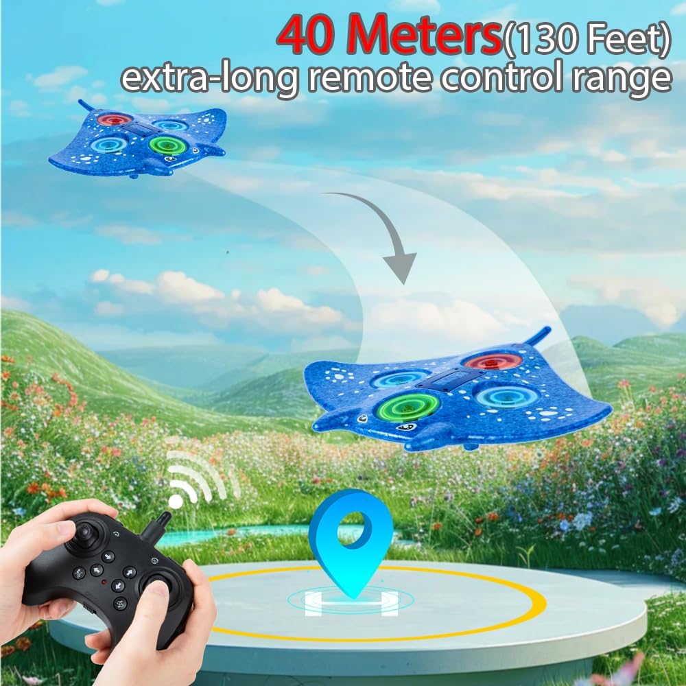 RC Vliegtuig Foam | Afstandsbediening Manta Ray Drone met 360° Stunts, Beginners & Kinderen 8-12