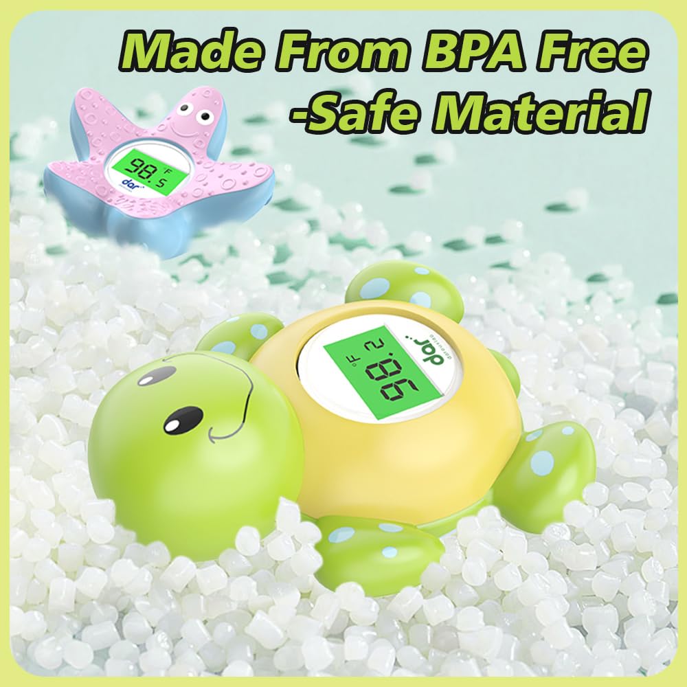 Baby badthermometer digitaal|Waterthermometer met 3 kleuren display en veiligheidswaarschuwing