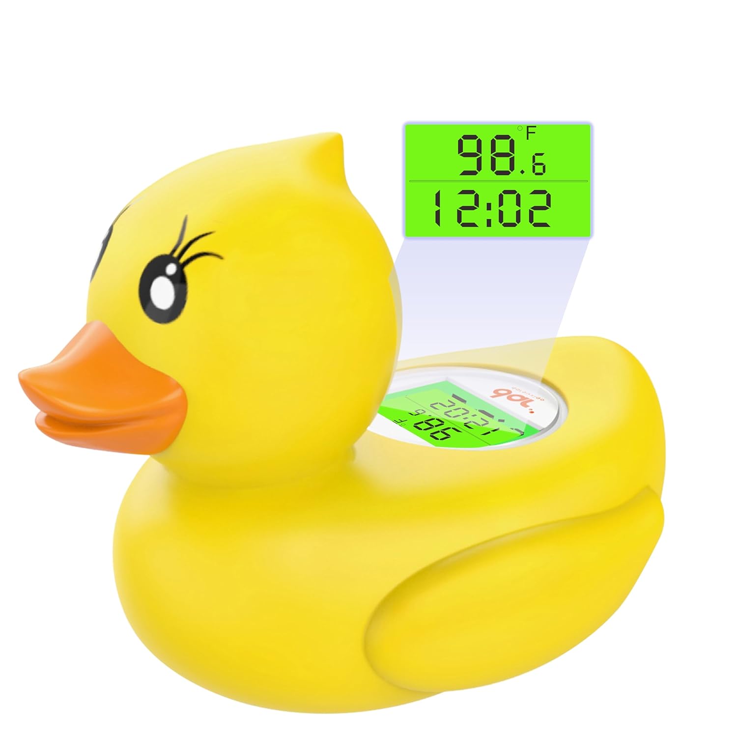 Baby badthermometer digitaal|Waterthermometer met 3 kleuren display en veiligheidswaarschuwing