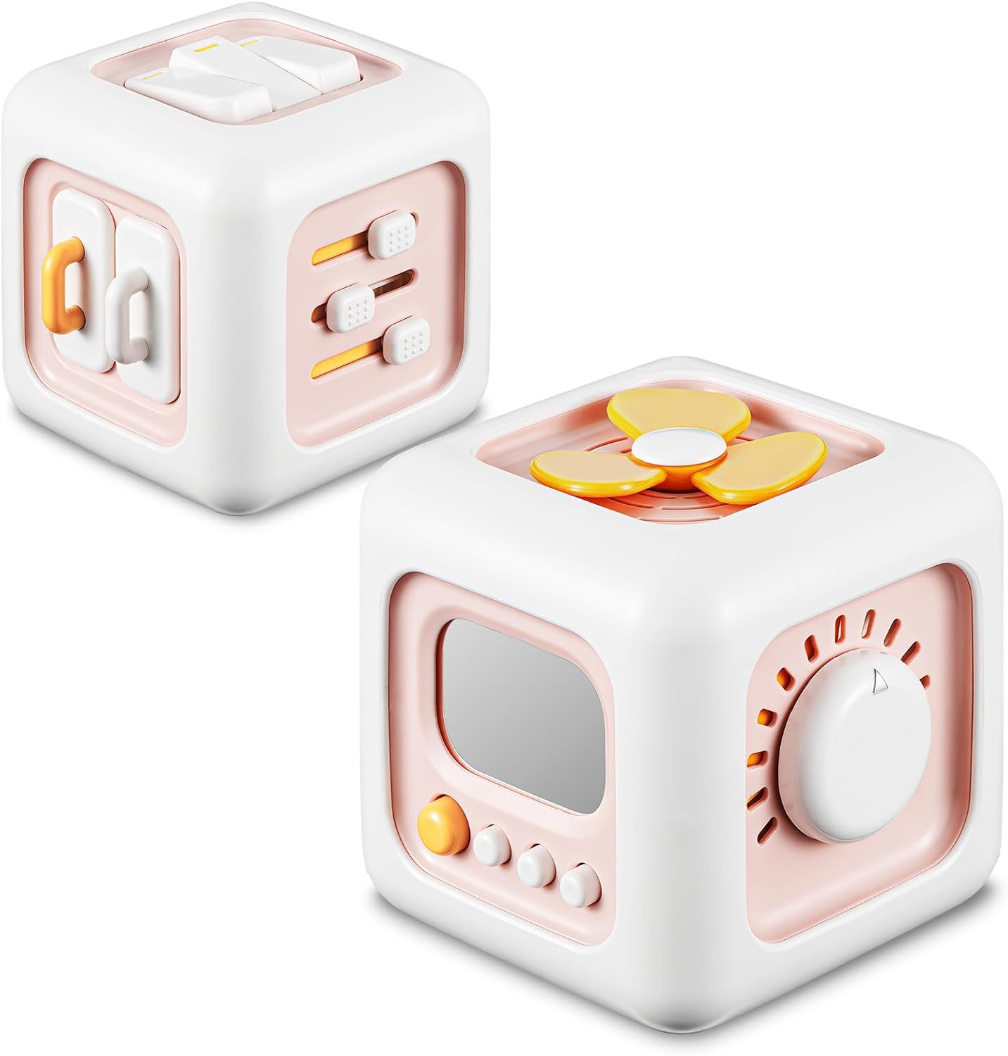 Montessori Sensorische Kubus 1+ Jaar | Educatief Speelgoed voor Motorische Ontwikkeling | Reiscadeau voor Kinderen