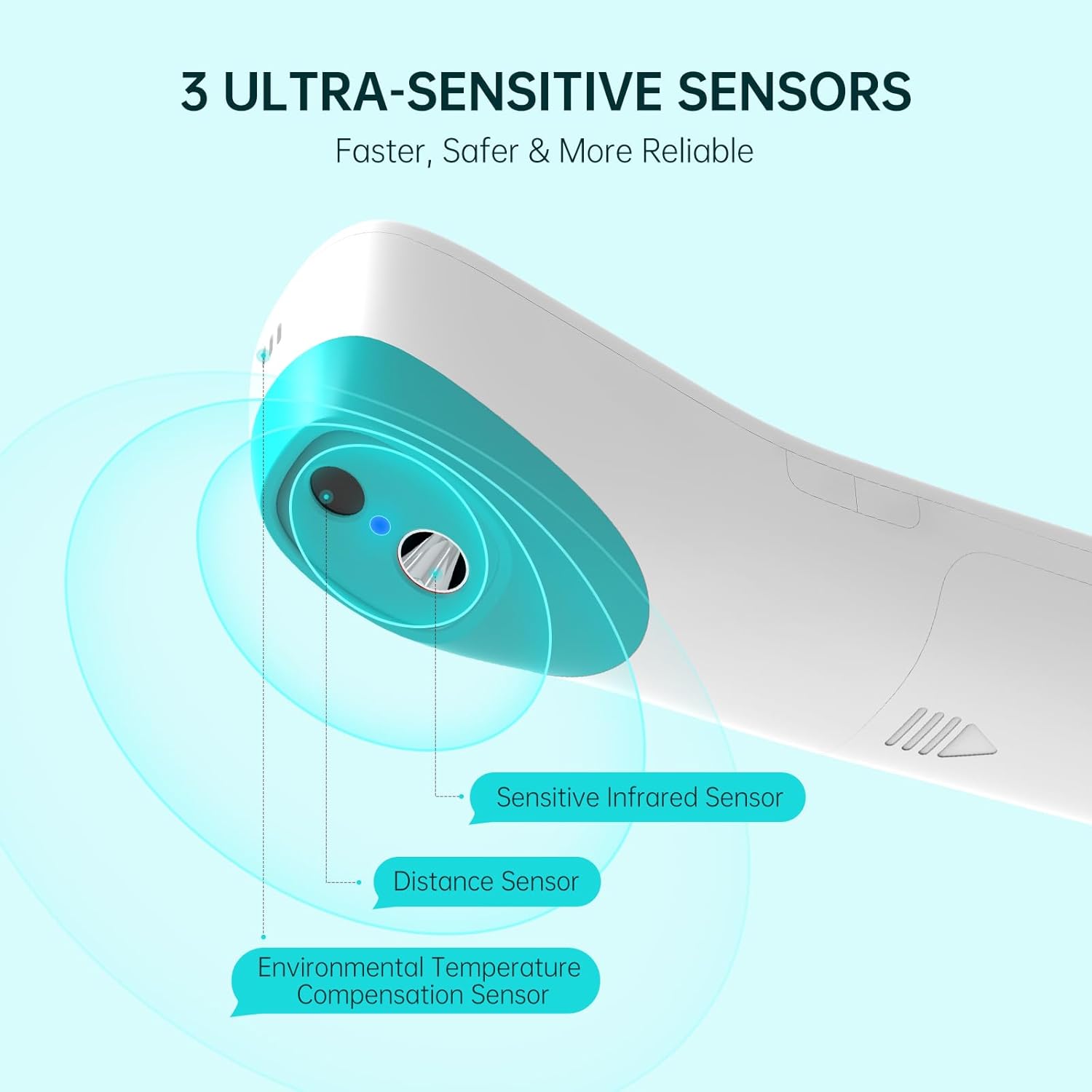 Contactloze Infrarood Digitale Thermometer | 2-in-1 Dual Mode Koorts-, Lichaams- en Oppervlaktethermometer voor Kinderen en Volwassenen
