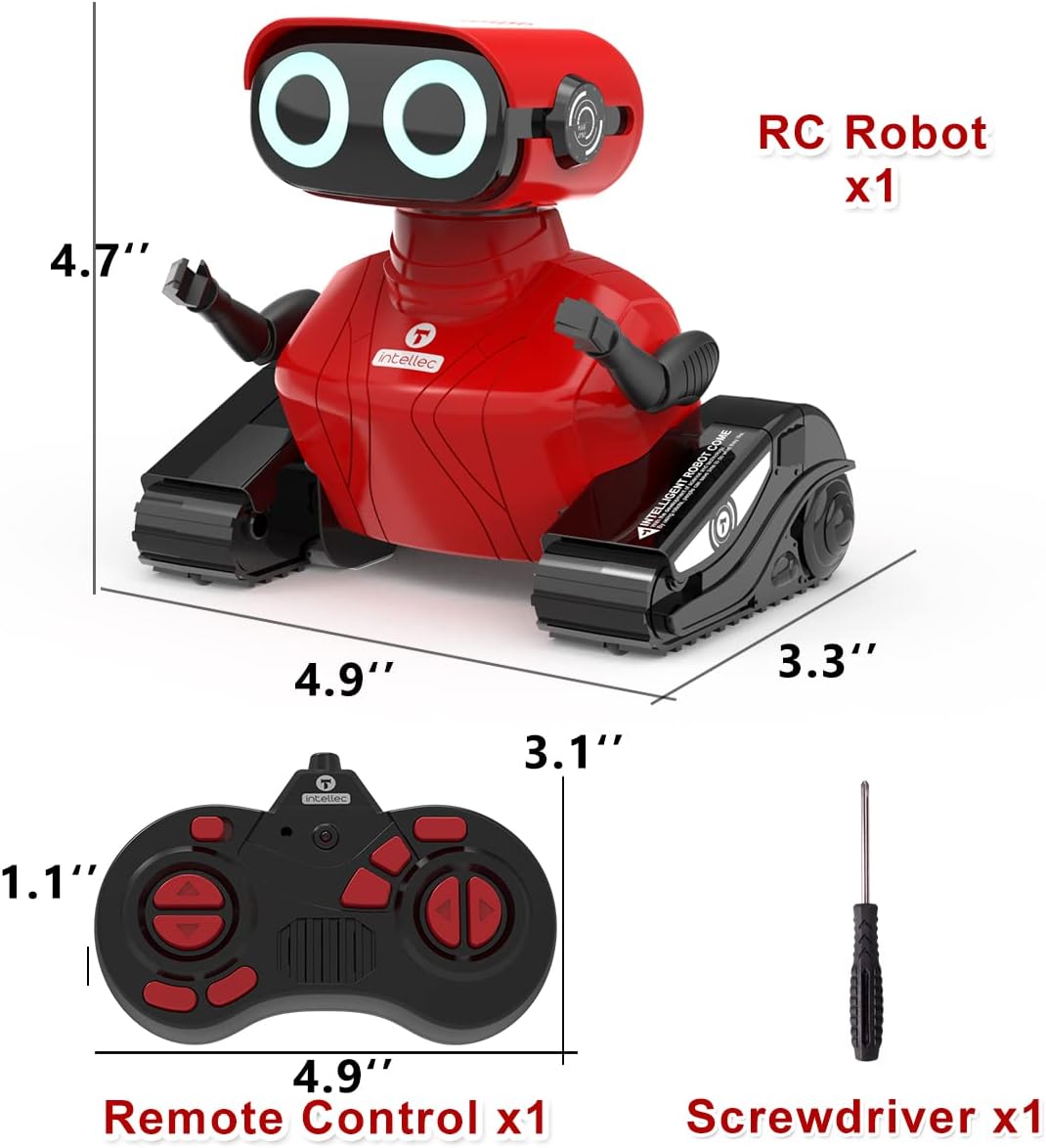 RC robot speelgoed | afstandsbediening LED ogen muziek & dans cadeau 3+ jaar
