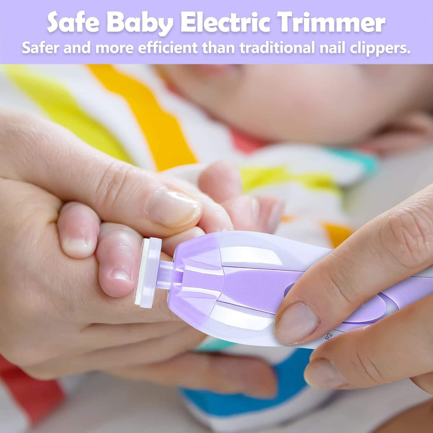 Elektrische baby nageltrimmer | 6-in-1 nagelvijl & manicure set voor baby en volwassenen