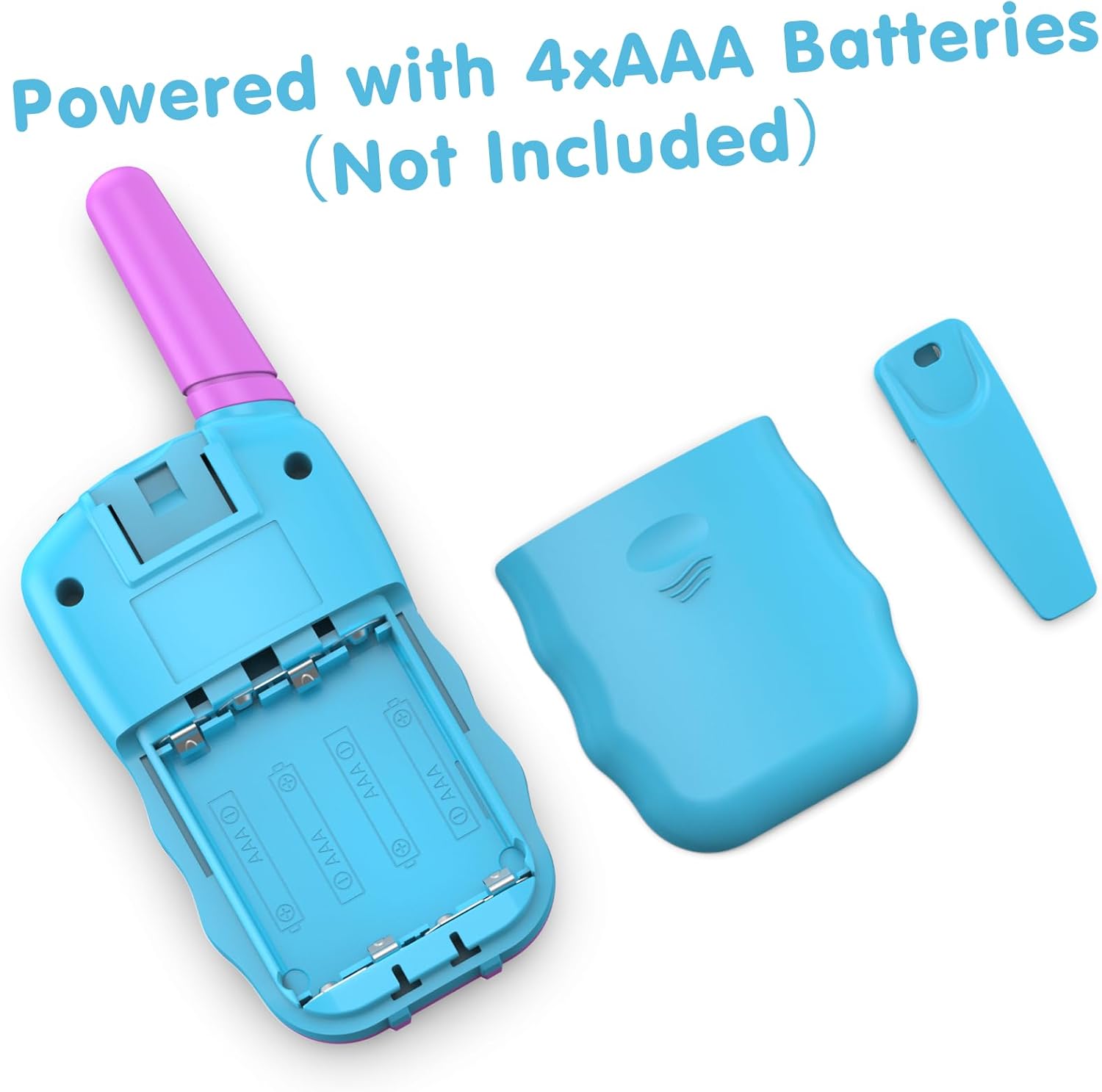 Walkie Talkies Kinderen | 22 Kanalen & LCD Zaklamp | 2-Way Radio Speelgoed 3-12 Jaar, Bereik 3 km