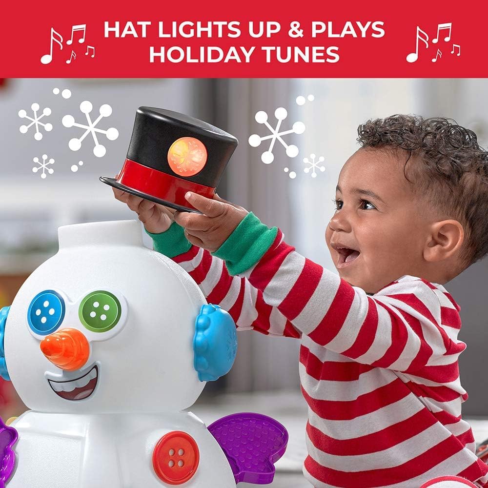 Interactief Sneeuwpop Kerstspeelgoed | Speelt Muziek en Licht op met 15 Accessoires voor Peuters vanaf 1 Jaar