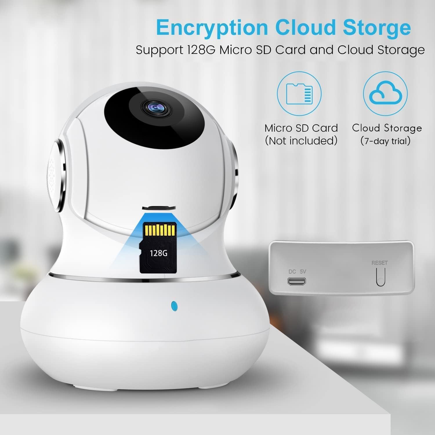 Babyfoon Camera | 360 Graden Nachtzicht Met 2-Weg Audio Indoor Camera