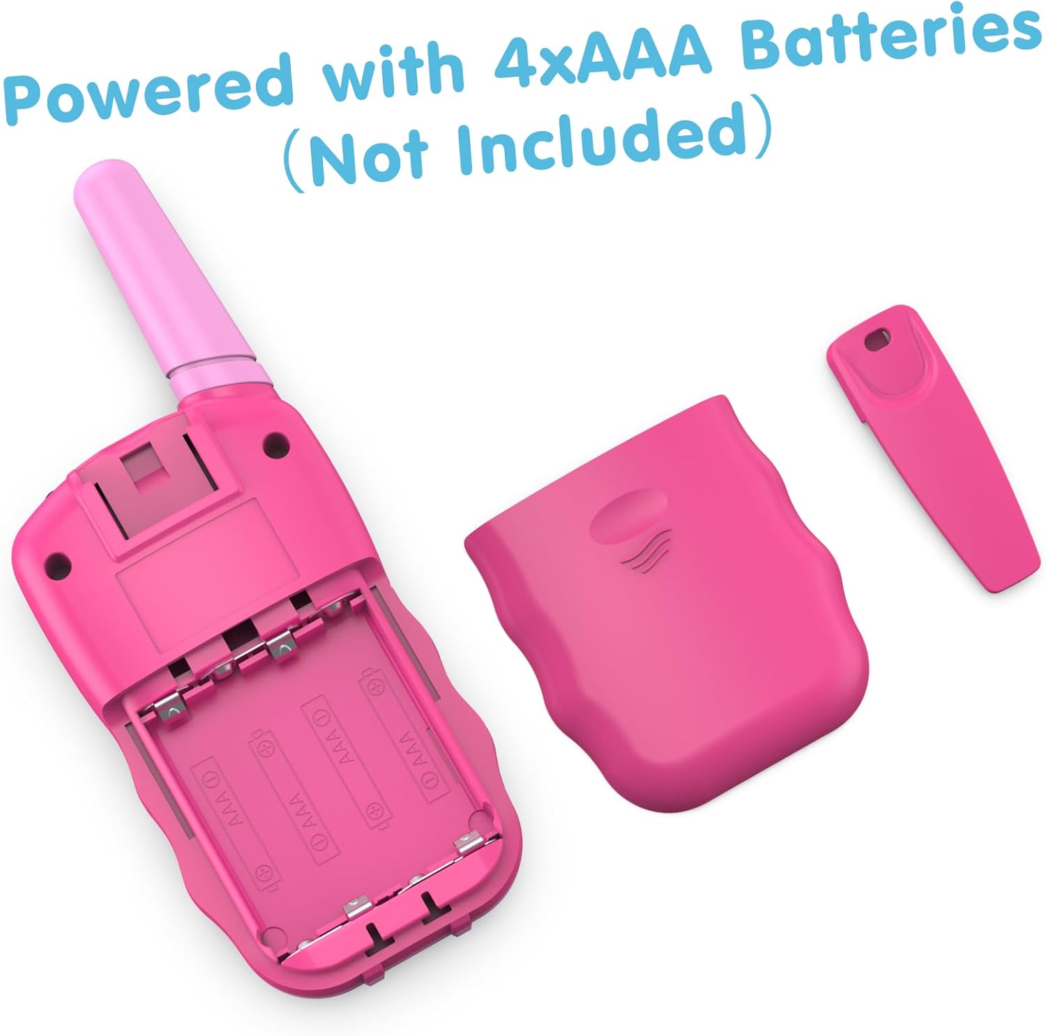 Walkie Talkies Kinderen | 22 Kanalen & LCD Zaklamp | 2-Way Radio Speelgoed 3-12 Jaar, Bereik 3 km