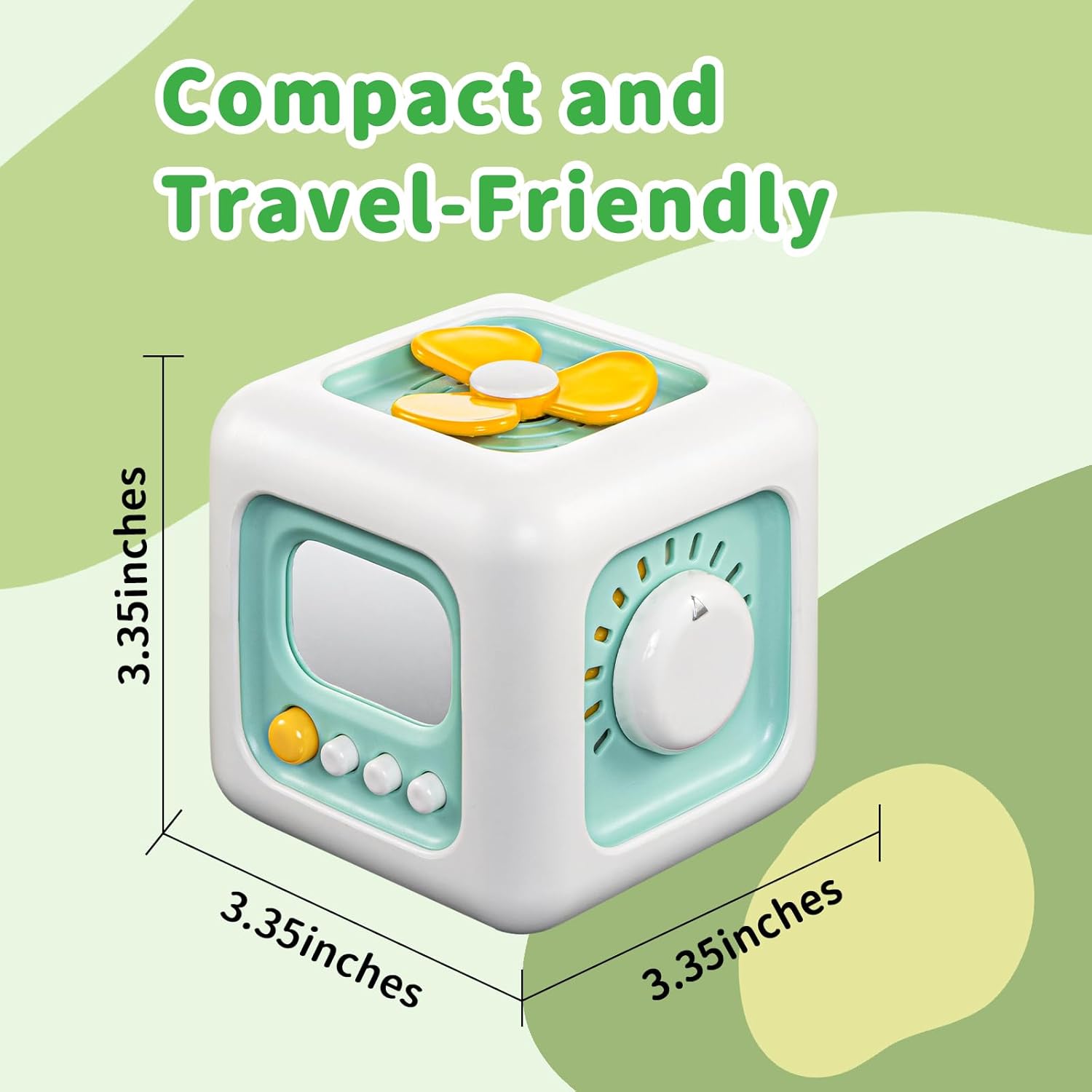 Montessori Sensorische Kubus 1+ Jaar | Educatief Speelgoed voor Motorische Ontwikkeling | Reiscadeau voor Kinderen