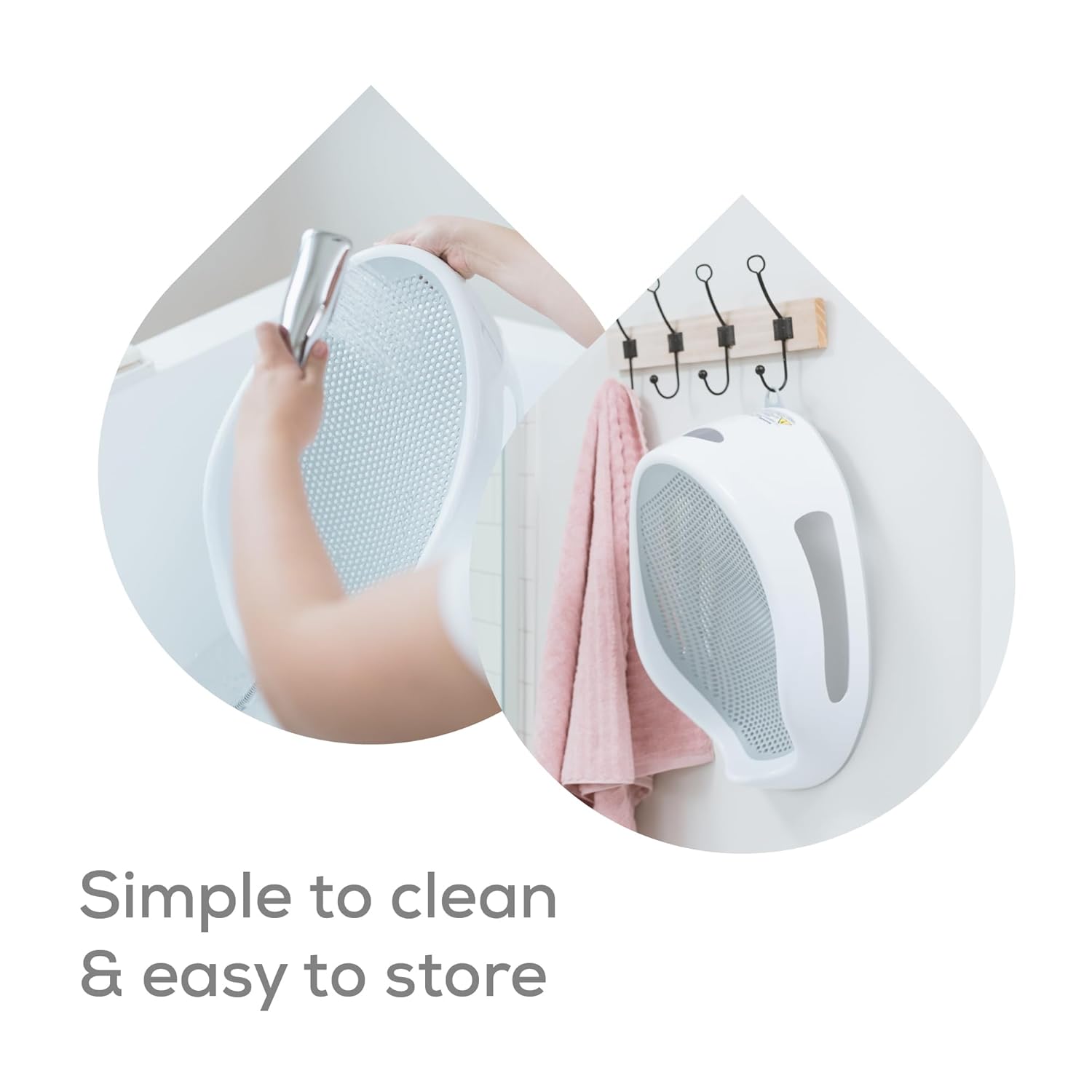 Baby Bad Ondersteuning | Ergonomische Badsteun Ideaal voor Baby’s Jonger dan 6 Maanden