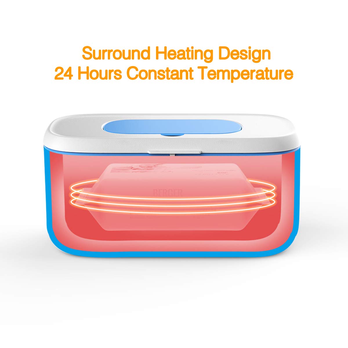 Billendoekjesverwarmer auto & thuis | dispenser met nachtlamp & temperatuurdisplay