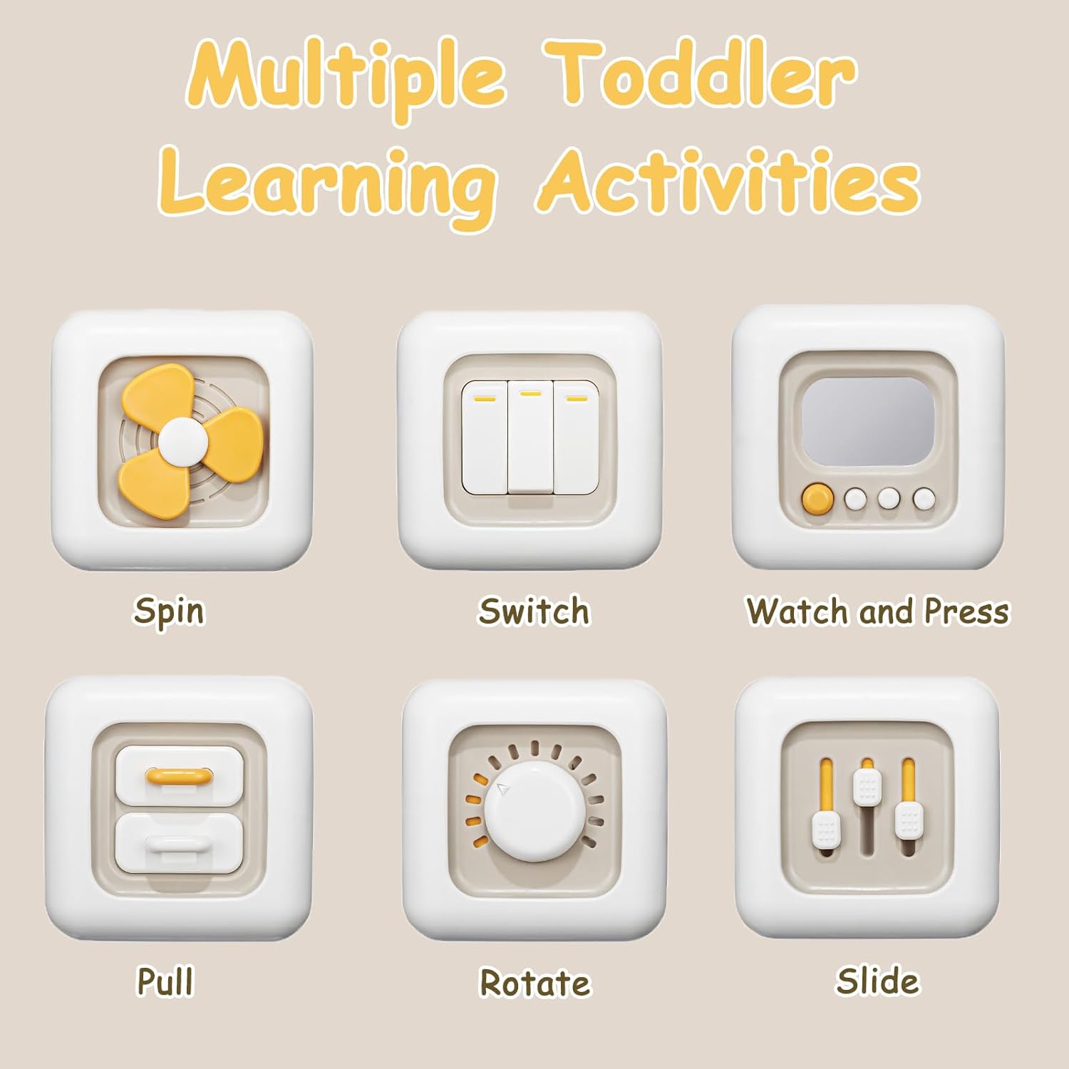 Montessori Sensorische Kubus 1+ Jaar | Educatief Speelgoed voor Motorische Ontwikkeling | Reiscadeau voor Kinderen