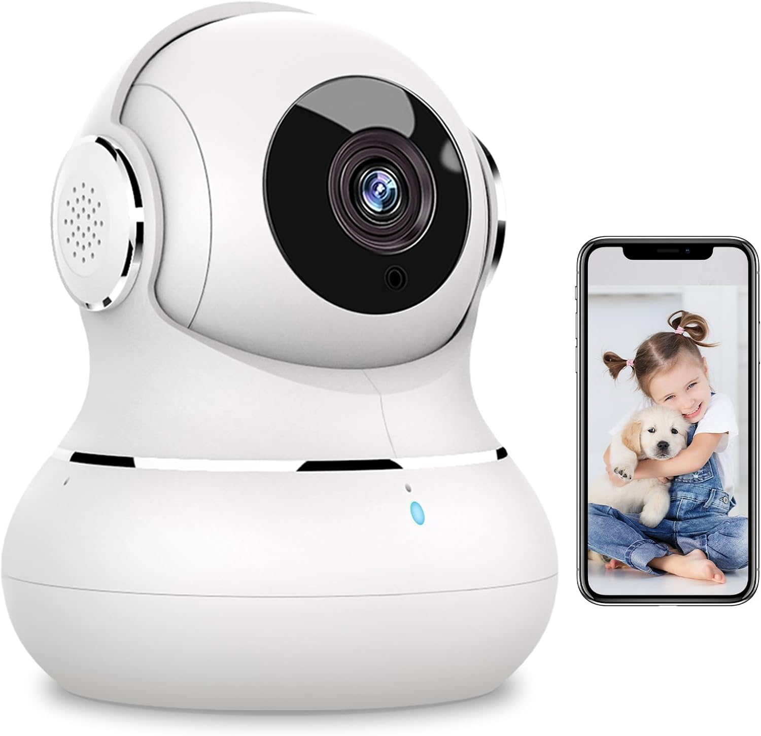 Babyfoon Camera | 360 Graden Nachtzicht Met 2-Weg Audio Indoor Camera
