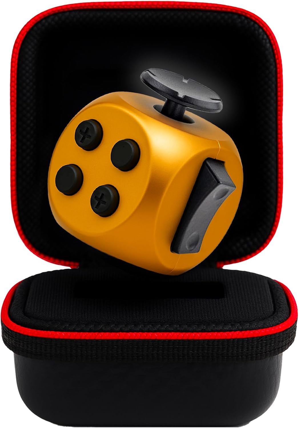 Fube Fidget Cube – 6-zijdige Anti-Stress Kubus met Etui, Kinderen & Volwassenen