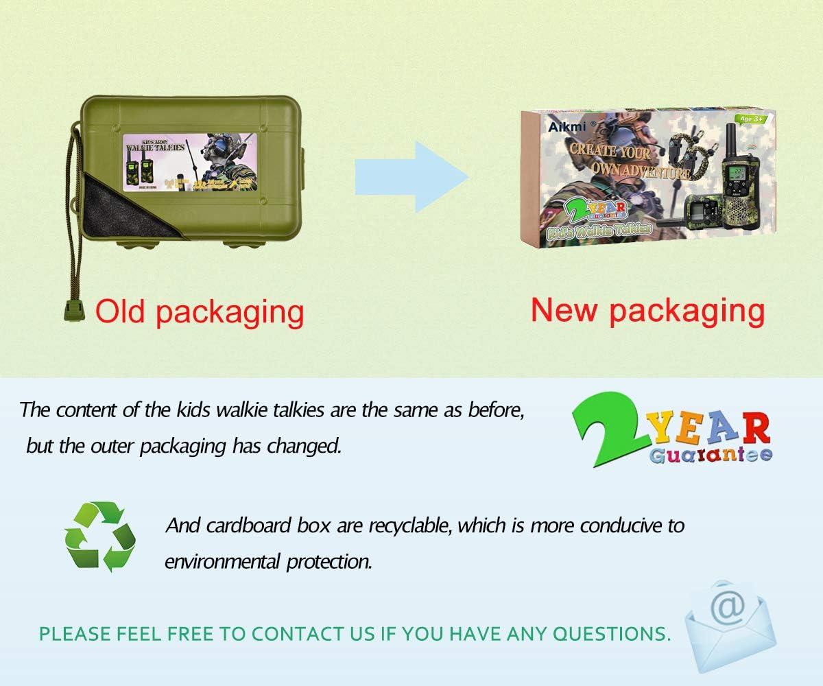 Walkie Talkies Voor Kinderen, 22 Kanalen, 2-Weg Radio, 5 km Bereik, Duurzaam Speelgoed, Beste Verjaardagscadeaus Voor Jongens En Meisjes Van 6 Jaar, Geschikt Voor Avonturen En Kamperen (Groene Camo)