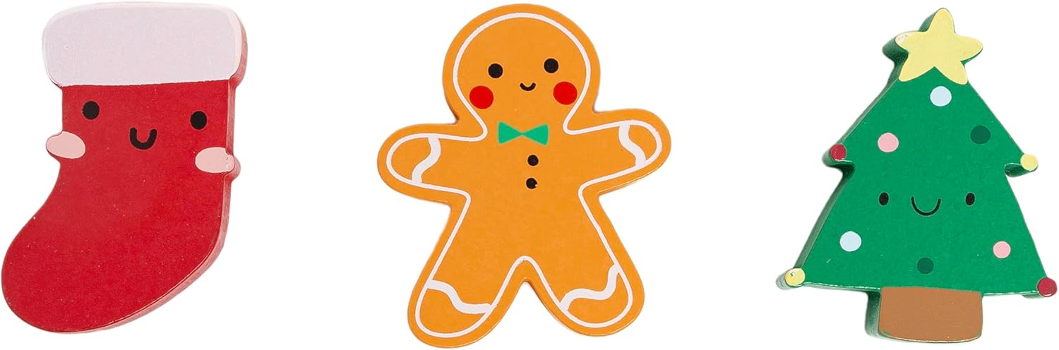 Houten kerst puzzel 3-delig | Speelgoed peuters & kids