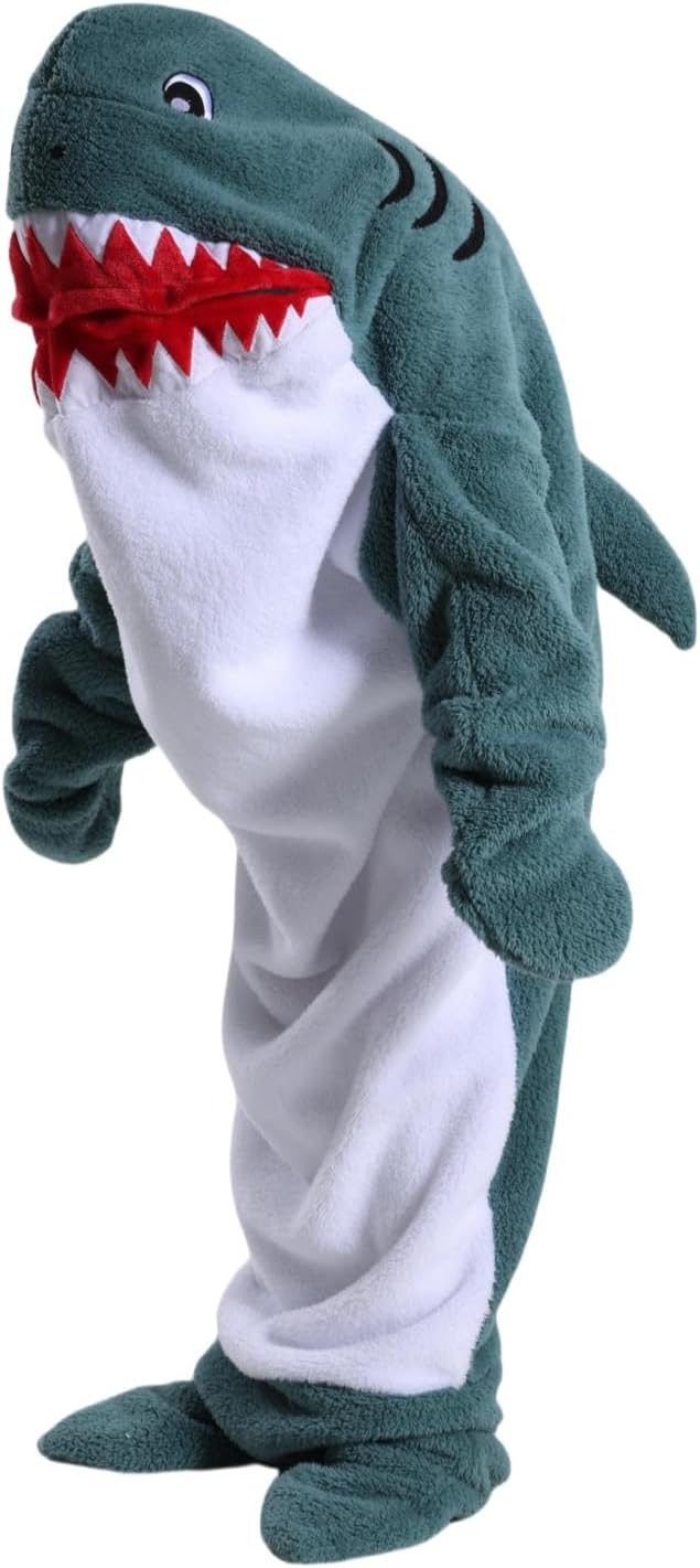 Haai hoodie volwassenen & kinderen | Cosplay kostuum & warme deken