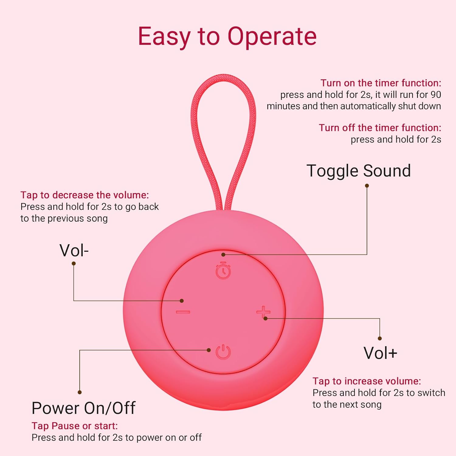 Baby white noise machine | Slaapt rustig overal en altijd