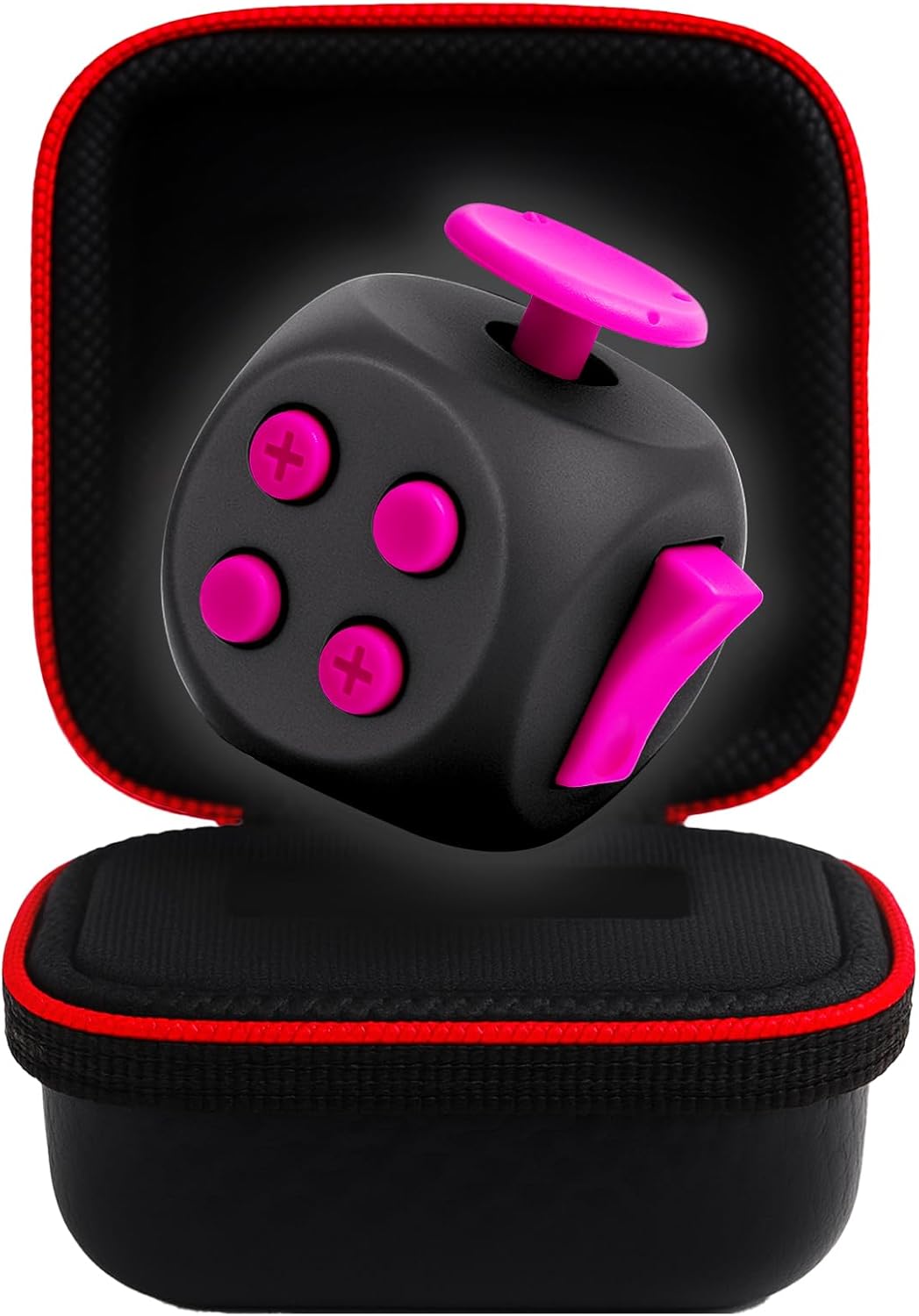 Fube Fidget Cube – 6-zijdige Anti-Stress Kubus met Etui, Kinderen & Volwassenen