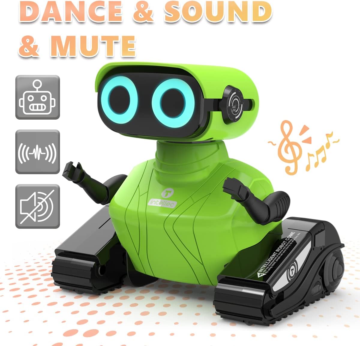 RC robot speelgoed | afstandsbediening LED ogen muziek & dans cadeau 3+ jaar
