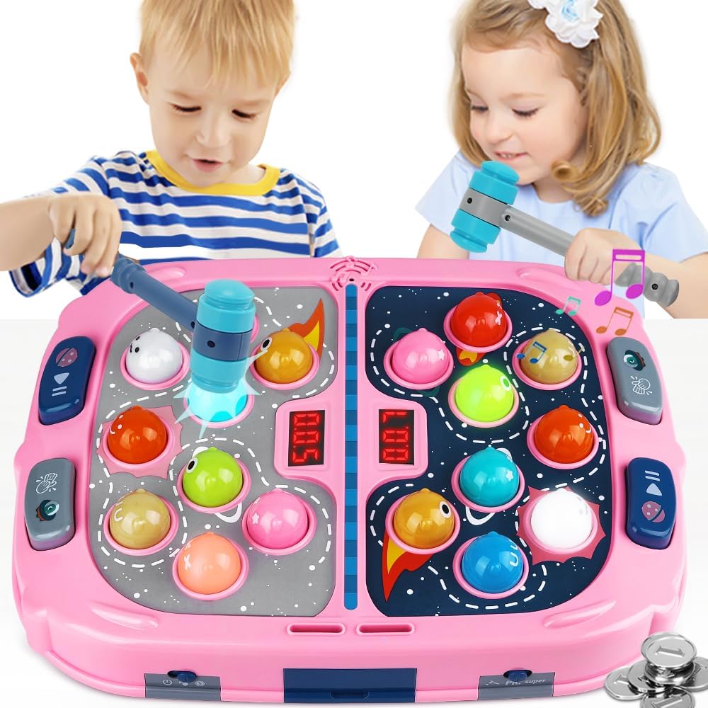 Whack-a-Mole spel | Interactief hamer spel met licht & geluid voor kinderen
