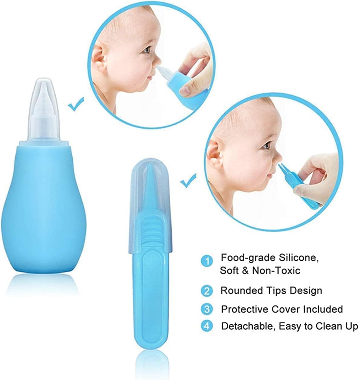 Baby Verzorgingsset voor Veiligheid | Borstel, Kam, Nagelknipper, Neusaspirator Essentiële Verzorgingskit voor Pasgeborenen