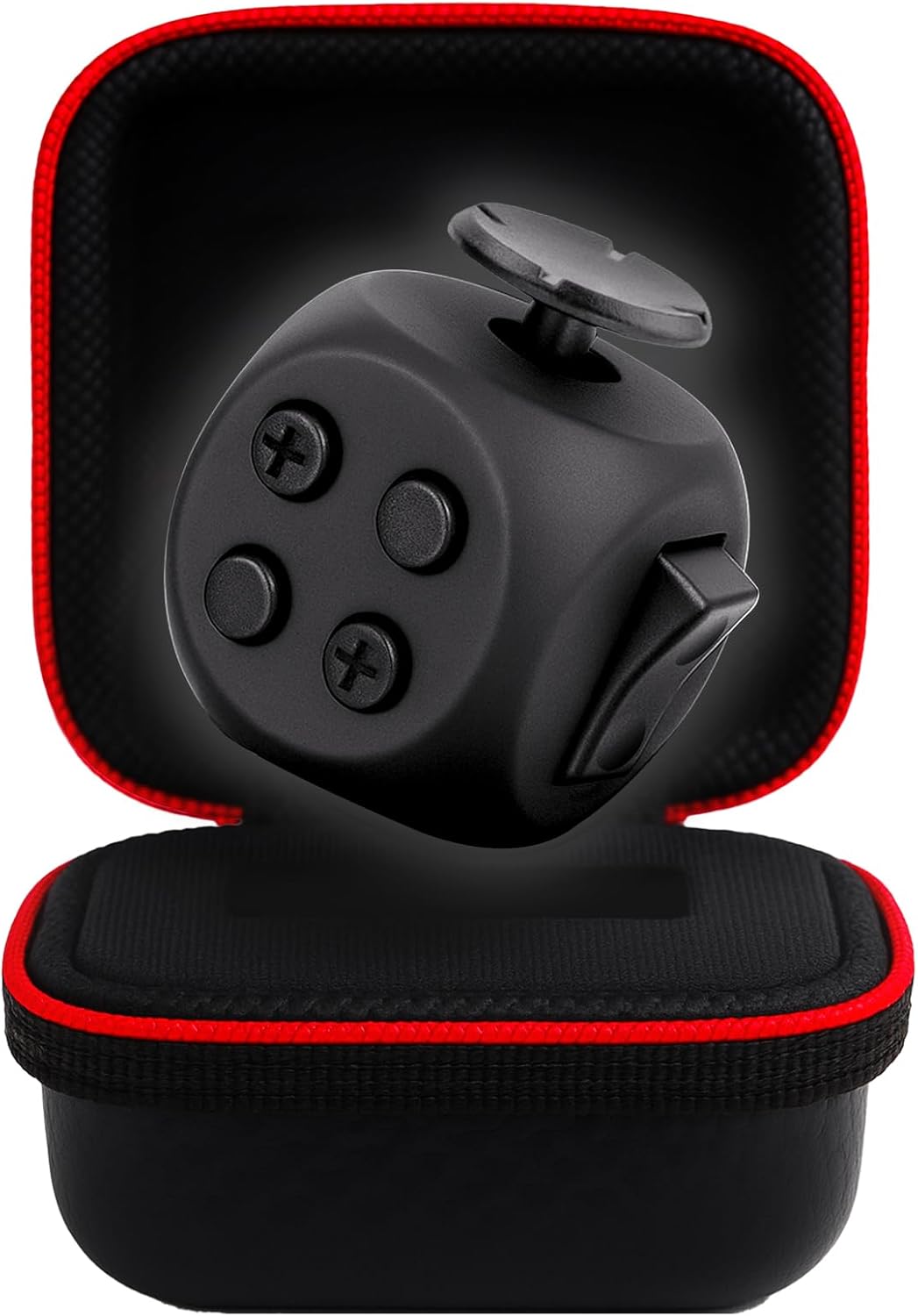 Fube Fidget Cube – 6-zijdige Anti-Stress Kubus met Etui, Kinderen & Volwassenen