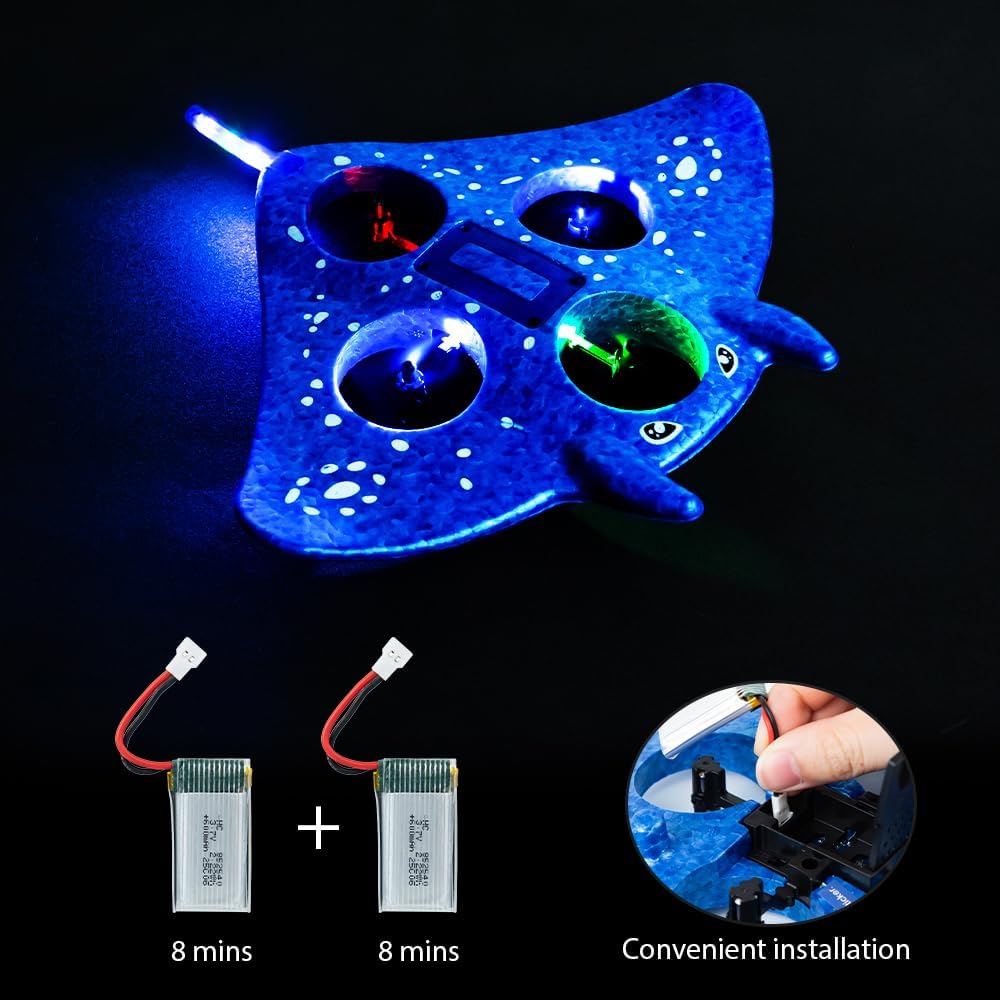 RC Vliegtuig Foam | Afstandsbediening Manta Ray Drone met 360° Stunts, Beginners & Kinderen 8-12