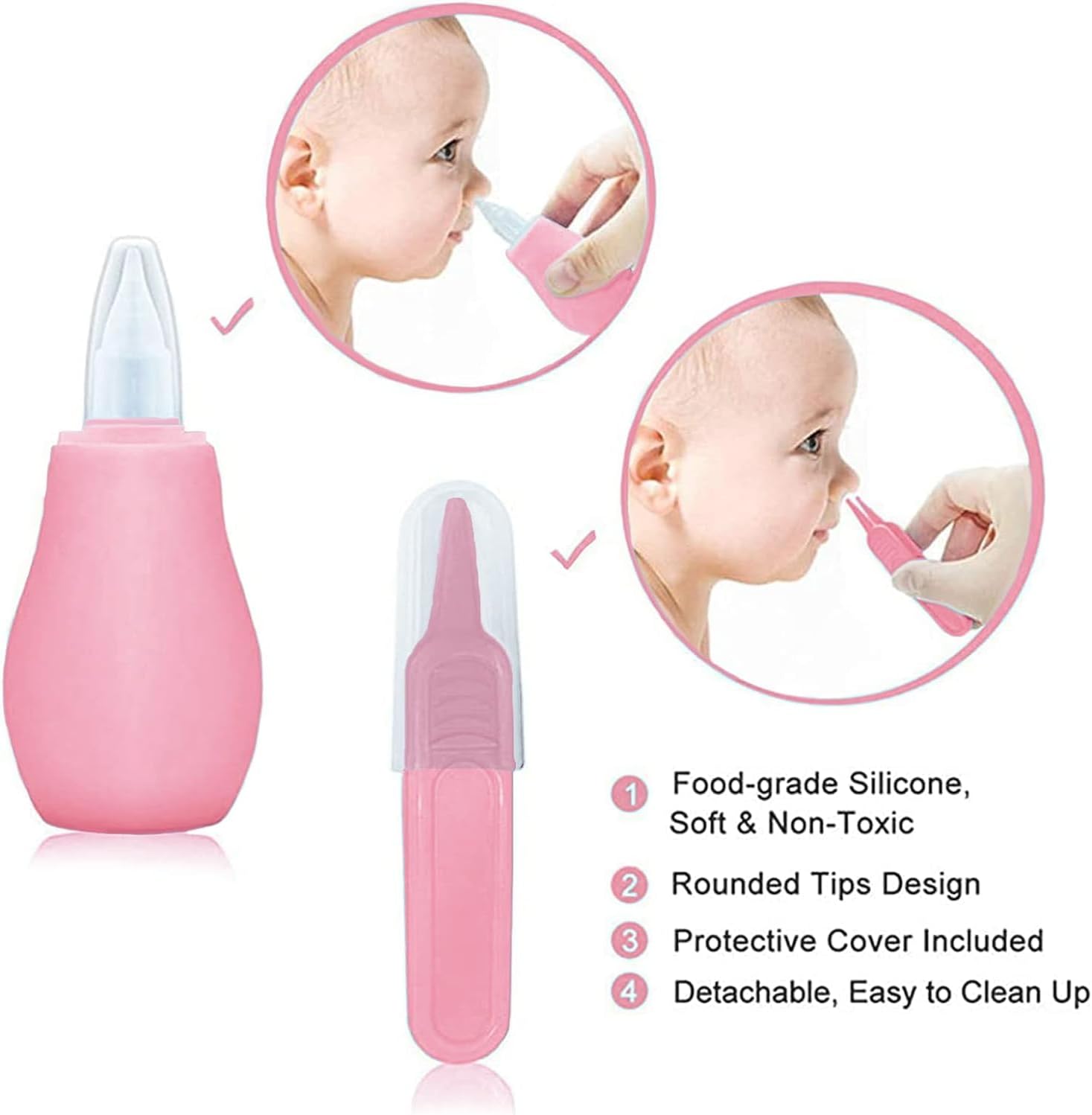 Baby Verzorgingsset voor Veiligheid | Borstel, Kam, Nagelknipper, Neusaspirator Essentiële Verzorgingskit voor Pasgeborenen