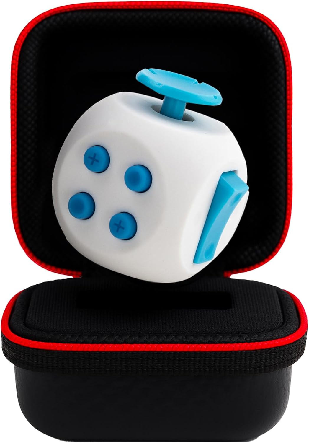Fube Fidget Cube – 6-zijdige Anti-Stress Kubus met Etui, Kinderen & Volwassenen