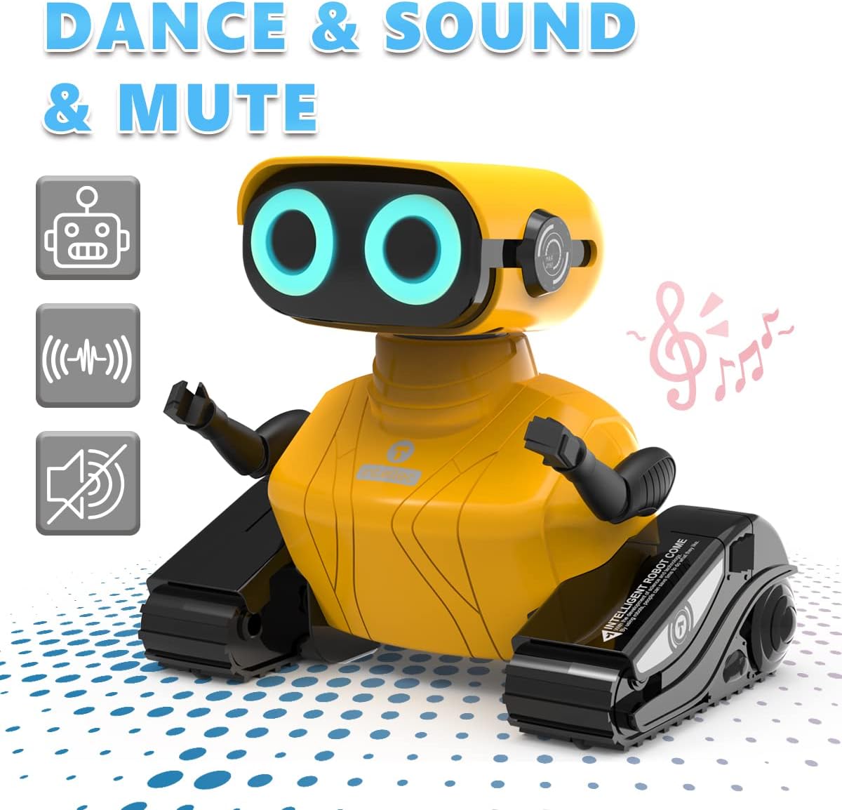 RC robot speelgoed | afstandsbediening LED ogen muziek & dans cadeau 3+ jaar