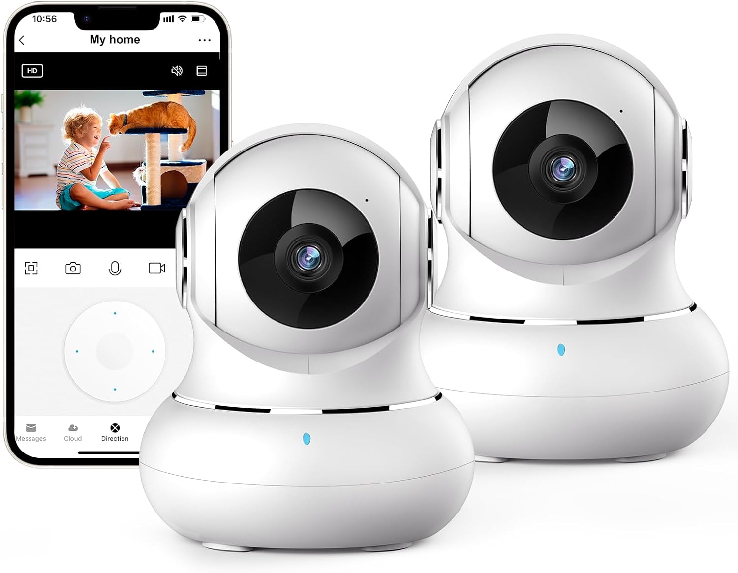 Babyfoon Camera | 360 Graden Nachtzicht Met 2-Weg Audio Indoor Camera