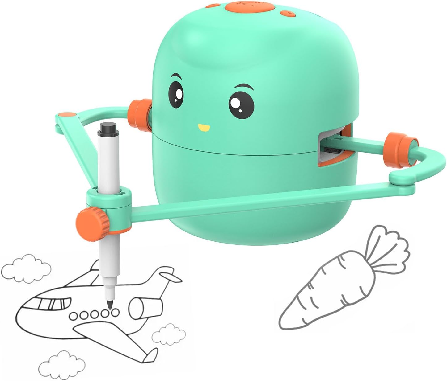 Interactieve Educatieve Tekenrobot | Montessori Leren Speelgoed met 100 Woordkaarten en Spraakinteractie voor Kinderen vanaf 5 Jaar
