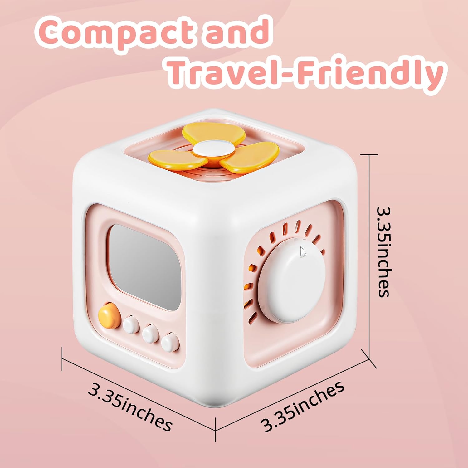 Montessori Sensorische Kubus 1+ Jaar | Educatief Speelgoed voor Motorische Ontwikkeling | Reiscadeau voor Kinderen