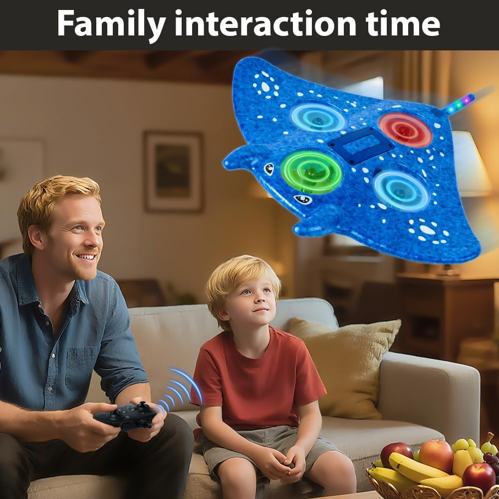 RC Vliegtuig Foam | Afstandsbediening Manta Ray Drone met 360° Stunts, Beginners & Kinderen 8-12