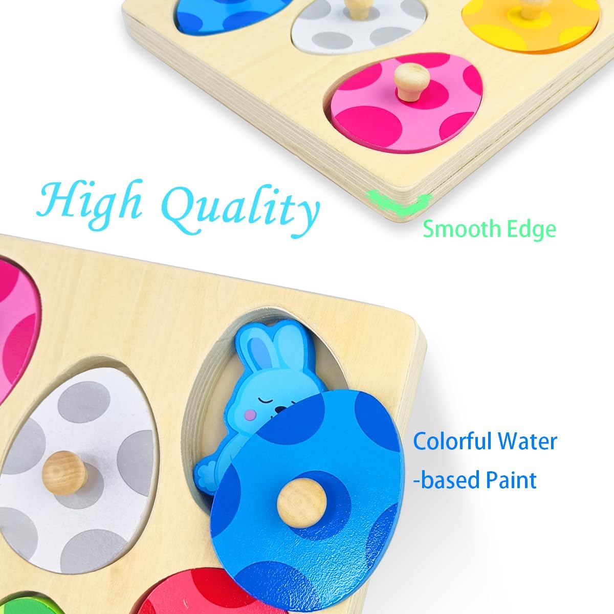 Montessori houten puzzel | Leer en speel met pompoenen